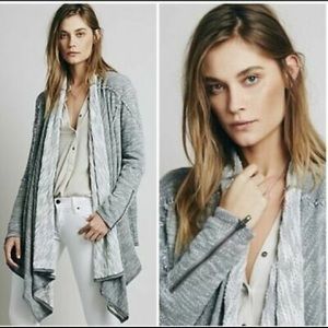 Free People In The Loop Grey Cardigan Sz M